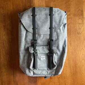 Herschel Little America gray and red backpack NWOT